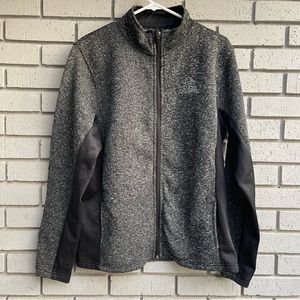 Ducks Unlimited Men’s Fleece Zip Up Jacket sz large Gray